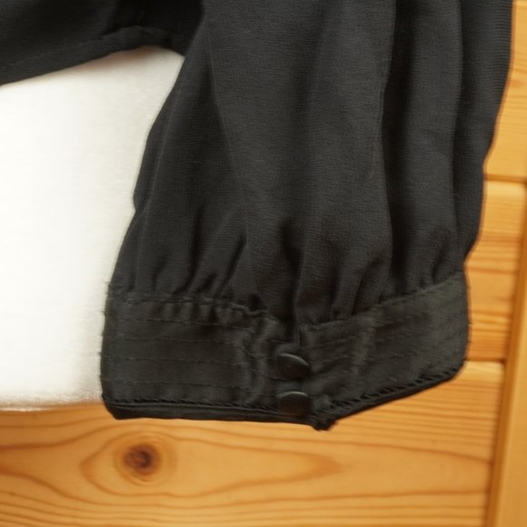 Diane von Furstenberg Black Silk Top Size 10 - Picture 3 of 8